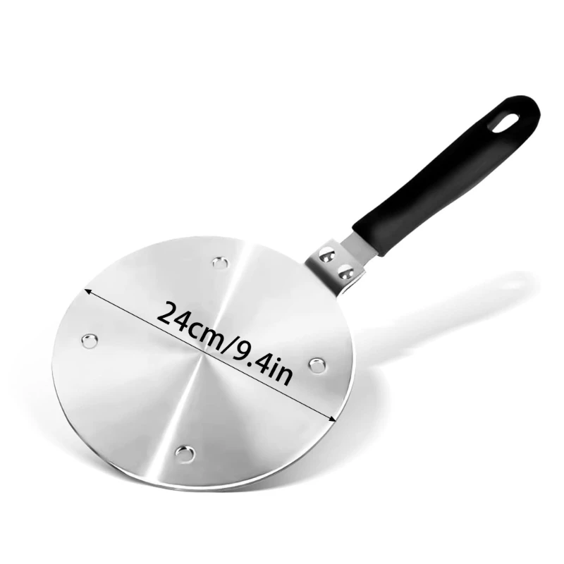 Bộ chuyển đổi cảm ứng bằng thép không gỉ với tay cầm có thể tháo rời Dụng cụ nấu ăn Tấm phân phối nhiệt cảm ứng để nấu ăn