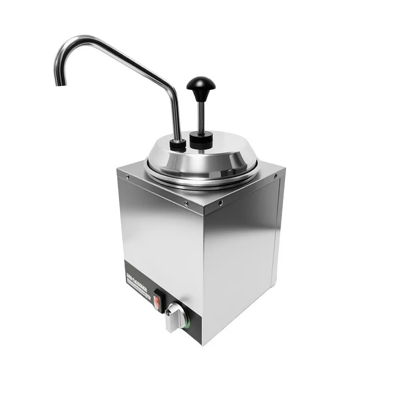 Square single head stainless steel electric sauce machine, constant temperature cheese insulation distribution pump