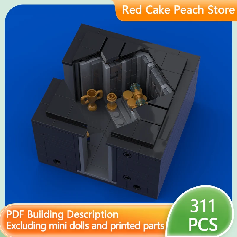 

Popular Game Model MOC Building Bricks Black Underground Room Modular Technology Children Holiday Gifts Assemble Toys Suit