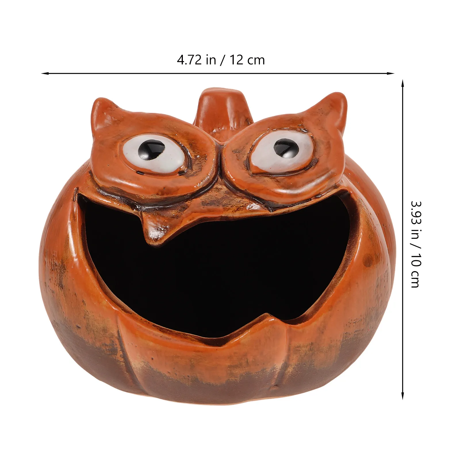 Ceramic Pumpkin Holder Halloween Themed Tabletop Centerpiece for Scared Night Living Room Dining Table