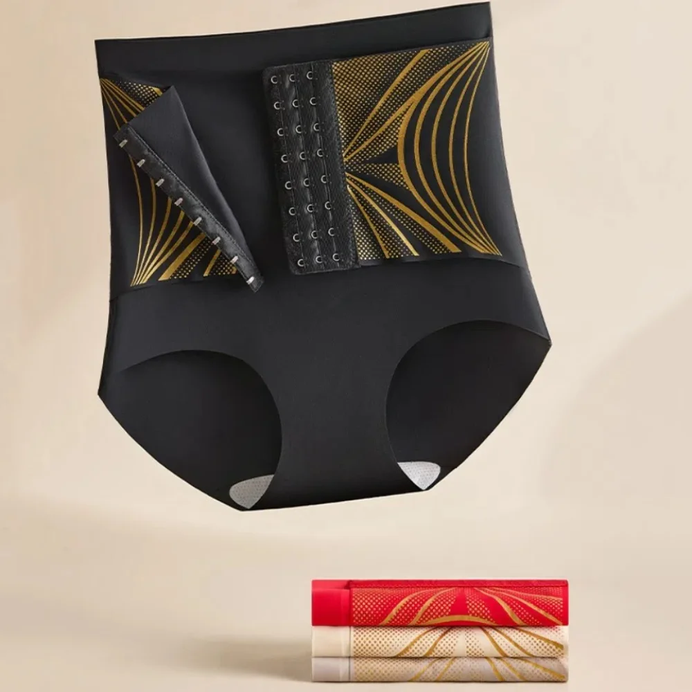 

High Waist Slimming Shaping Panties Buckle Shapewear Tummy Control Underwear Belly Contracting Waist Trainer Butt Lifting Briefs