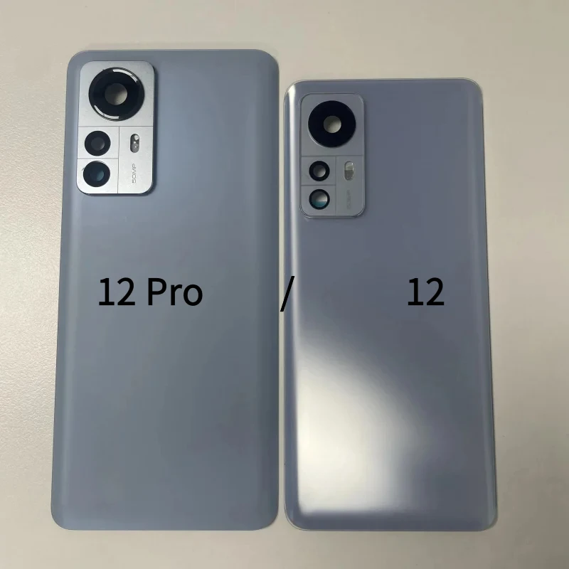 الغطاء الخلفي الخلفي الزجاجي لXiaomi 12 5G Mi12 غطاء البطارية الباب الإسكان مع أجزاء إصلاح عدسة الكاميرا #3