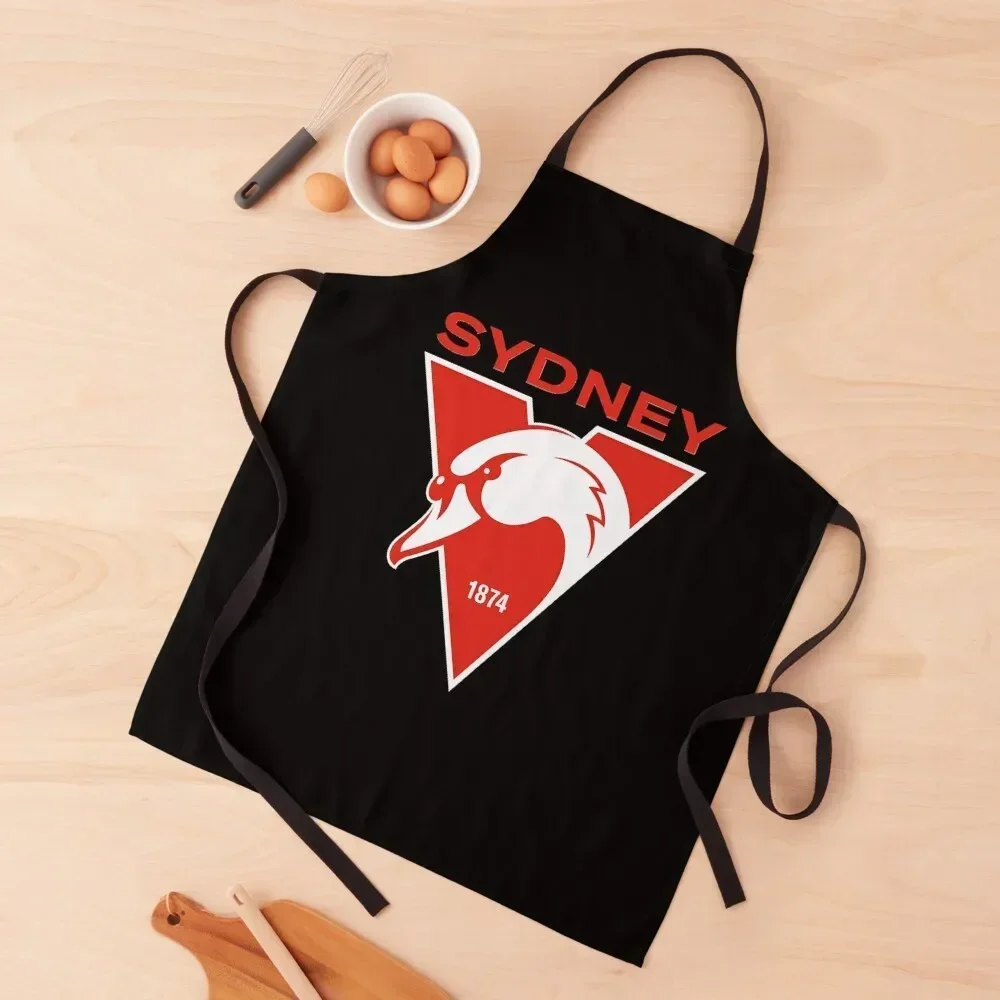 

Sydney the Bloods Swans Haughty Swannies-Logo Apron cooks clothes Kitchen Accessories 2022 Woman Kitchens For Woman Apron