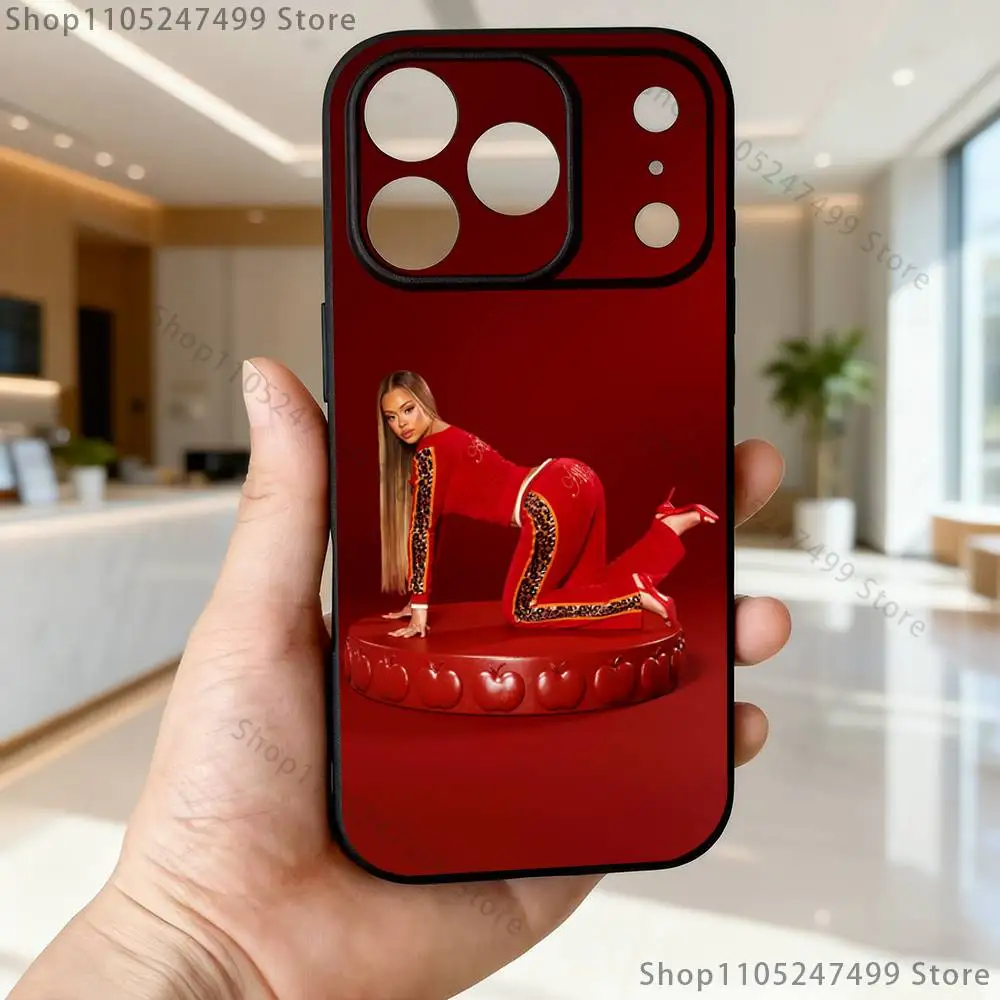 حافظة هاتف سينجر L-Latto لهاتف آيفون 17,16,15,14,13,12,Pro,Max,Plus,E,SE4,Air,Mini Black Soft Box