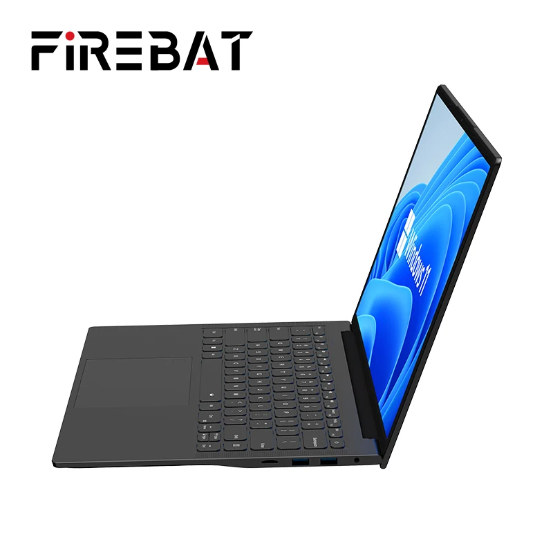 Imagem -02 - Firebab A16 16 Polegada 100 Srgb Ultra Fino Ddr4 16g Ram 1tb 1920*1200 Impressão Digital Portátil Intel N100 N5095 Notebook Portátil