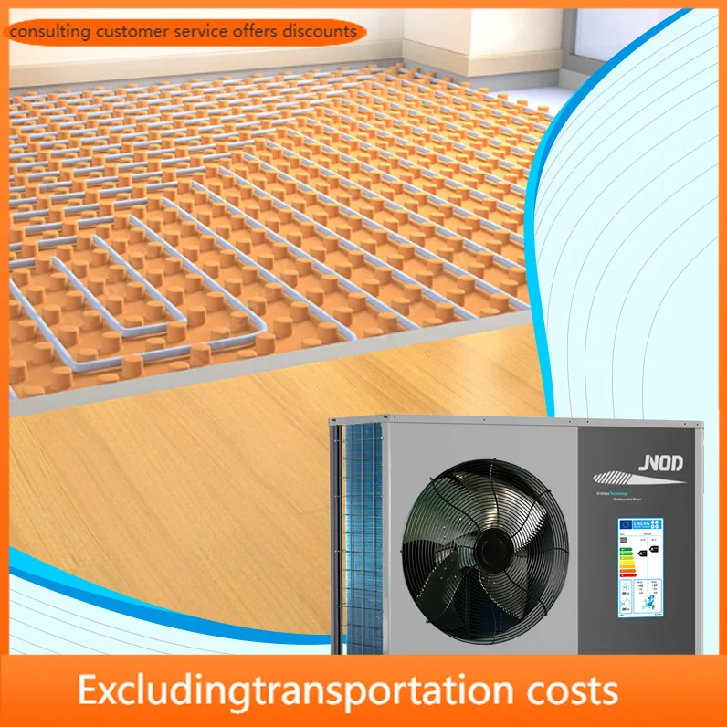 Air Source to Water Heat Pump Home Underfloor Heating System R290 Inverter Split Type