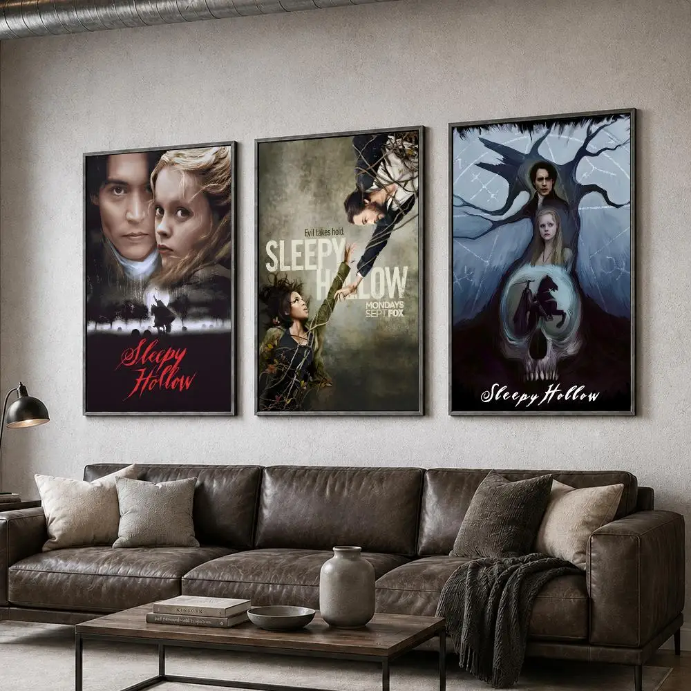 Film Sleepy Hollow Gothic Horror Depp Poster  PP Self Adhesive Home Garage Dorm Bar Wall Decor Aesthetic Retro Gift