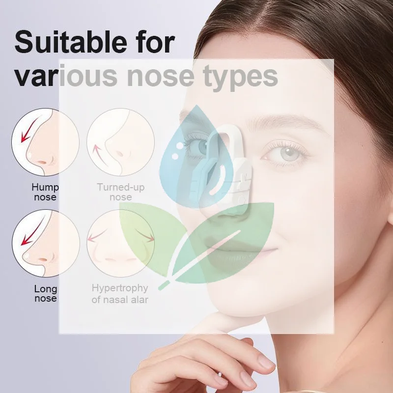 1Pcs High Nose Bridge Silicone Sculpting Vibration Silicone Lifting Beauty Massager Tool EMS Micro‑current Nose Lifter Shaper