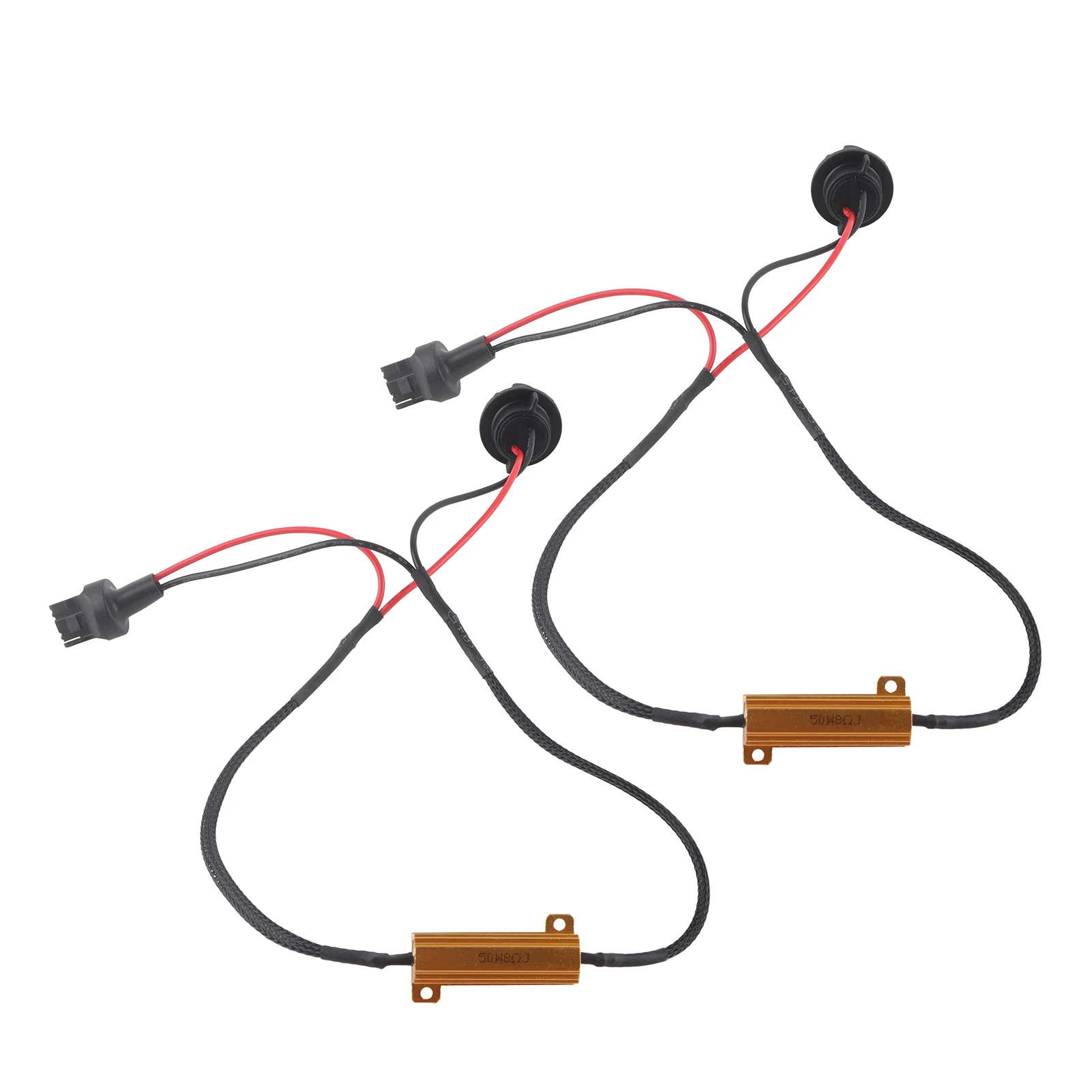 7440 T20 50W8RJ Hyper Flash Fix Error Free Wiring Adapters For LED Turn Signal Lights
