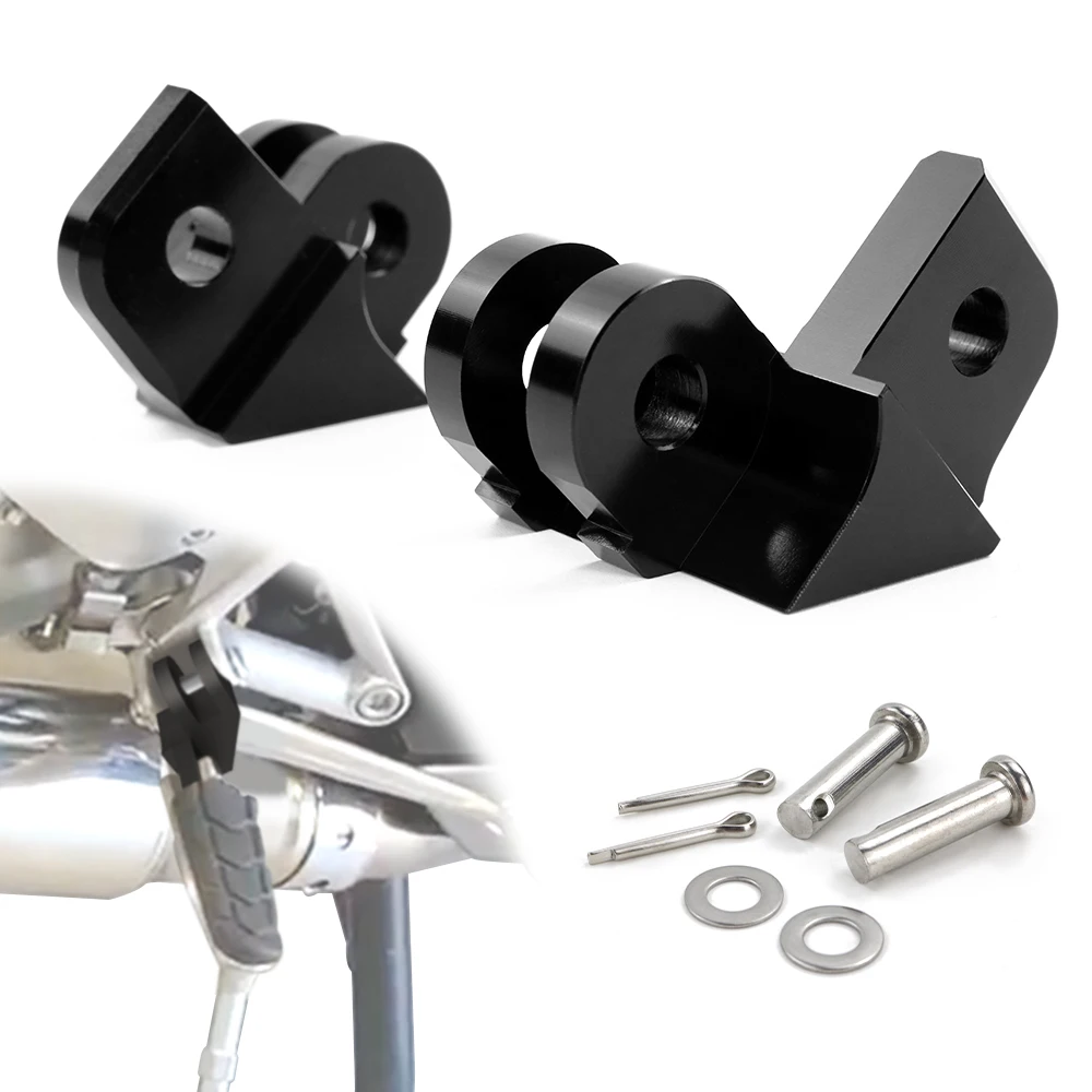 

Комплект для занижения подножек мотоцикла, крепления из алюминия с ЧПУ, черные, для Honda Blackbird CBR1100XX VFR800 Interceptor VFR1200F CBR600F