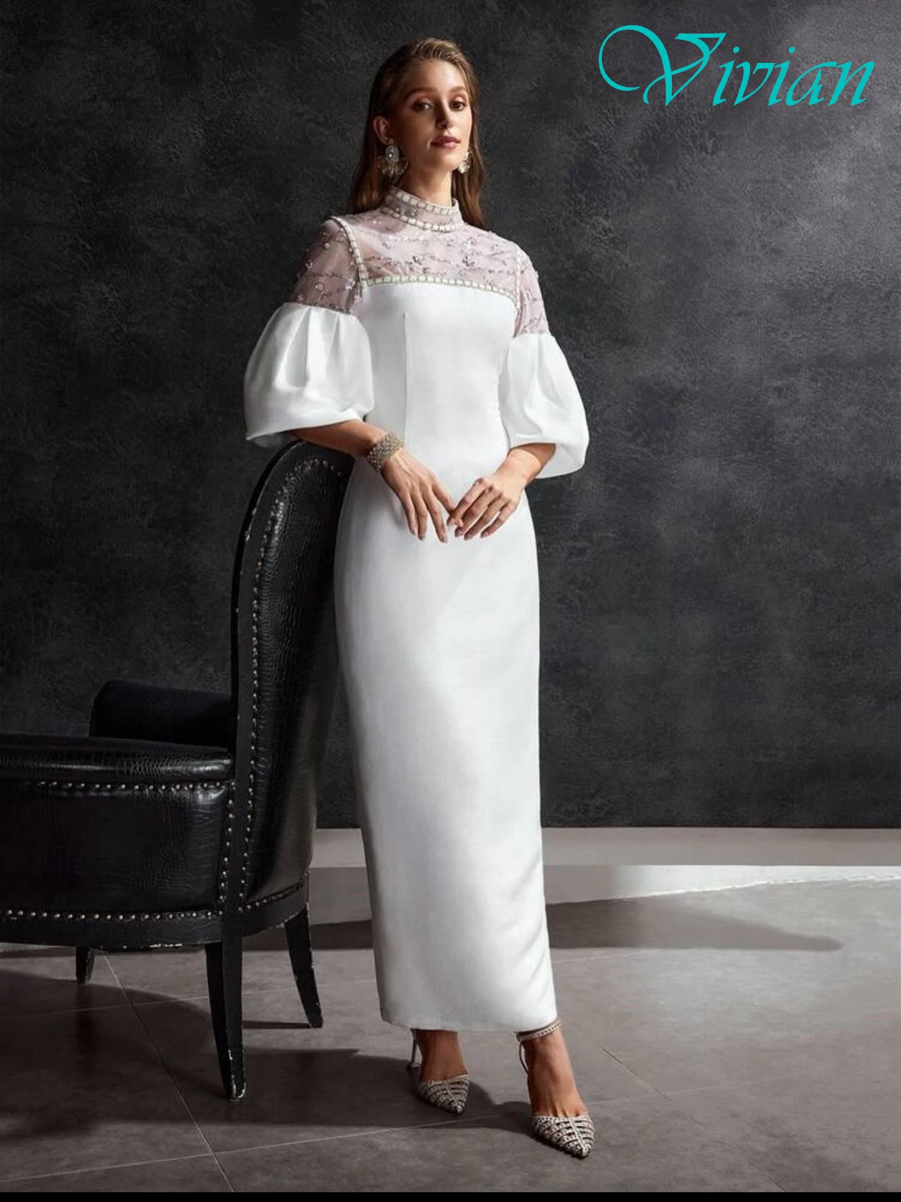 맞춤형 스트레이트 크루넥 반팔 정장 이브닝 드레스 클래식 맞춤형 행사 가운 고품질 연예인 가운