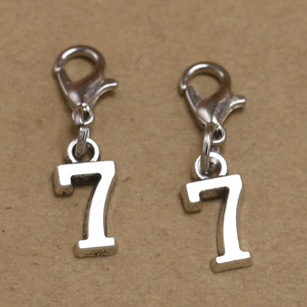 

20 Pcs Silver Lobster Clasp Buckle Earrings Jewelry Alloy Pendant Charm for Necklace