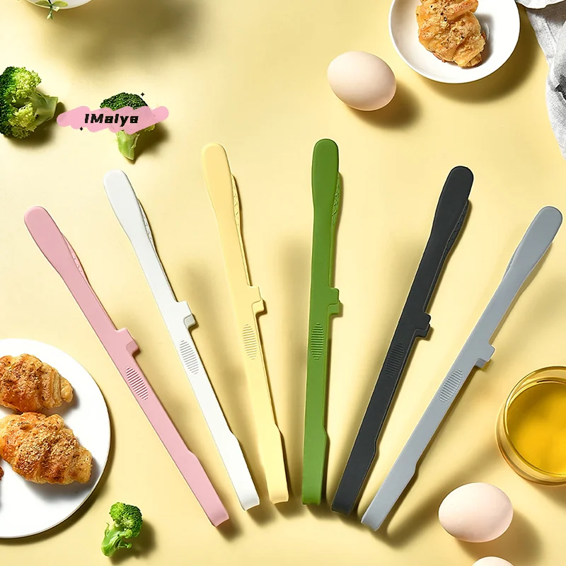 M-Silicone Food Toast Tongs Trivet Tongs For Kitchen Tongs Non-slip Cooking Clip Clamp BBQ Salad Tools Grill Kitchen Accessories