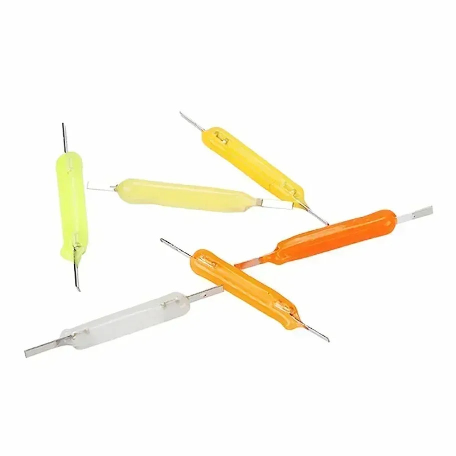 Ampoule Edison COB multicolore à Filament LED 3V 38mm, Diodes lumineuses à incandescence, accessoires 5 à 100 pièces par boîte pour l'éclairage domestique