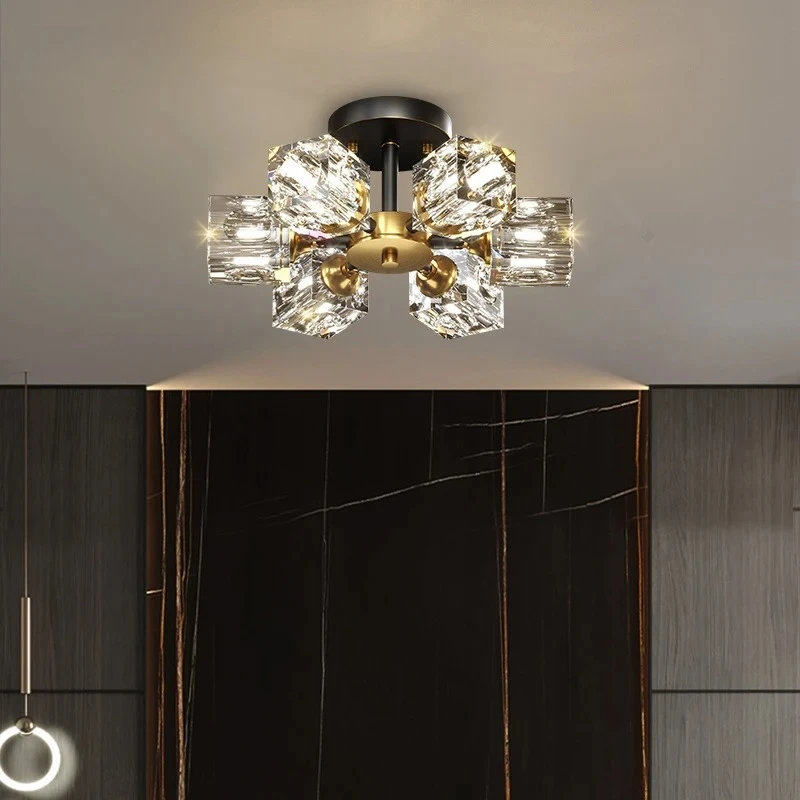 

Modern Creative Glass Ball Ceiling Lamp for Dining Tables Hallway Villa Living Rroom Home Decoration Luxury Light Fixture