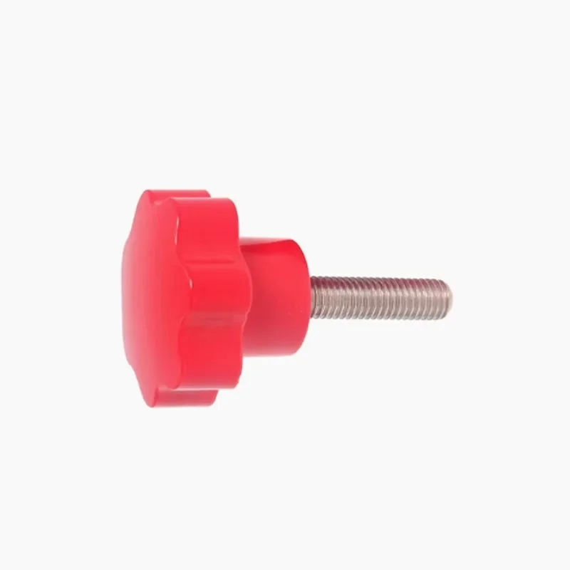 2pcs M4 M5 M6 M8 M10 * To 80mm Red Star Plum Bakelite Hand Tighten Thumb Screw Knob Tightening Screw Bolts