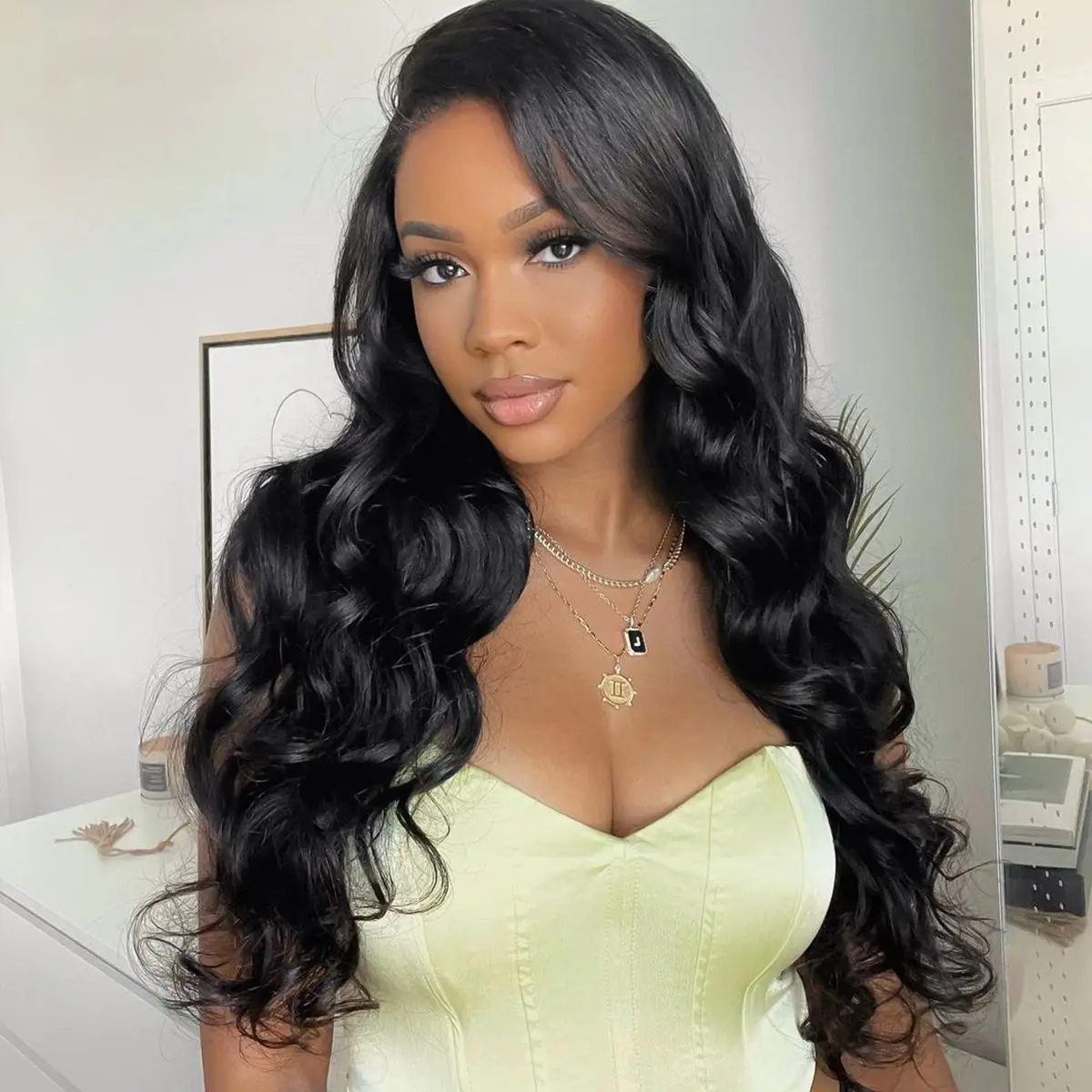 Tuneful 13x4 13x6 Transparent Lace Front Human Hair Wigs Body Wave Pre Pucked Human Hair Frontal Wigs For Women 180% Density