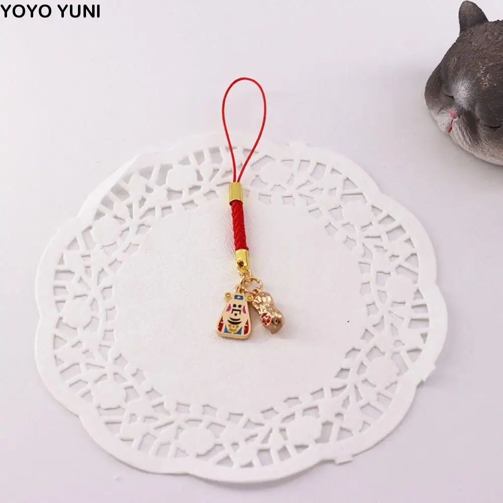 

Short Chinese Style Koi Phone Chain Good Luck Phone Charms Koi Phone Lanyard Lanyard Anti-lost Lucky Cat Phone Strap Student