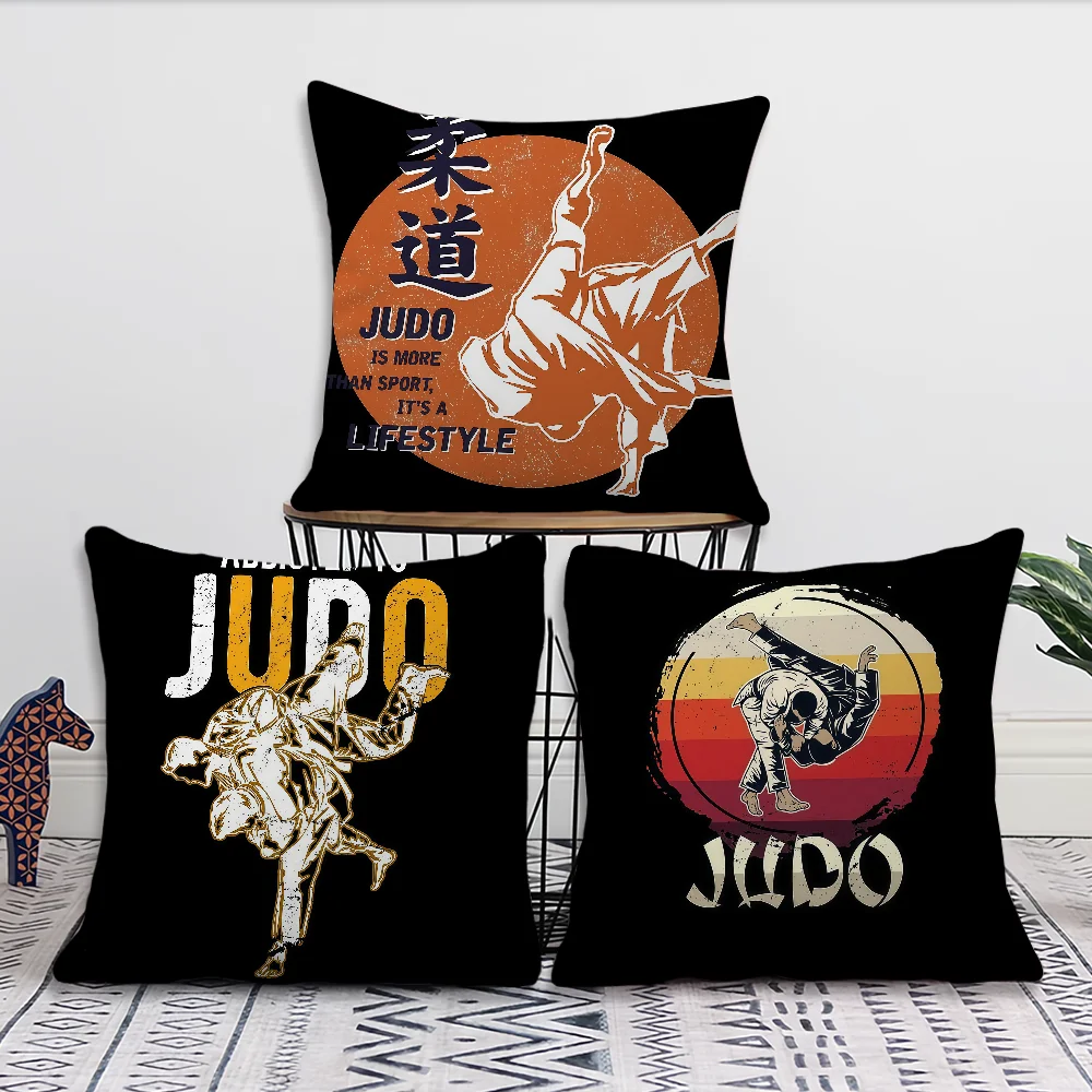 Sports Judo Martial Arts cushion cover For Pillow Printing Sofa Decoration Home Car Room Coffee Shop Office Nordic Simplicity