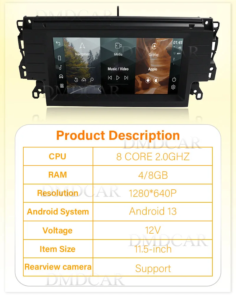 Android 13 Snapdragon Car Dvd Radio Multimedia Player GPS Navigation For Land Rover Range Rover DISCOVERY SPORT L550 Carplay