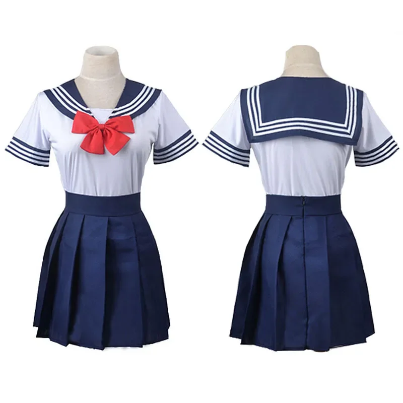 Costumes de cosplay Grain JK Sailor, ensemble chemise trempée, jupe aught, uniforme d'écolière, jupes pour femmes