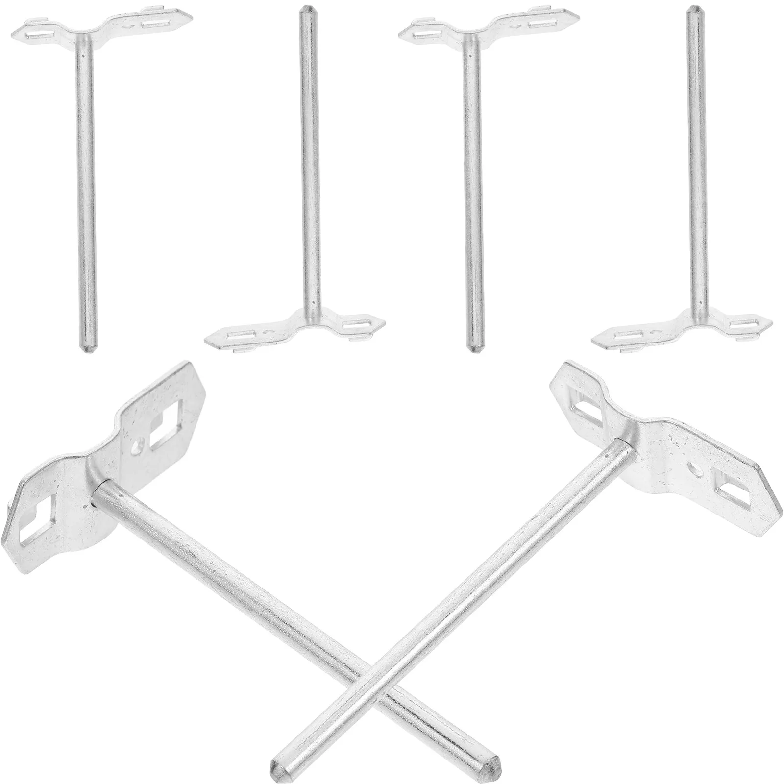 

Набор из 6 наклонных крючков для перфорированной доски, сверхпрочные универсальные вешалки для гаража, дома, ключей, ювелирных изделий, инструментов, аксессуаров для организации хранения