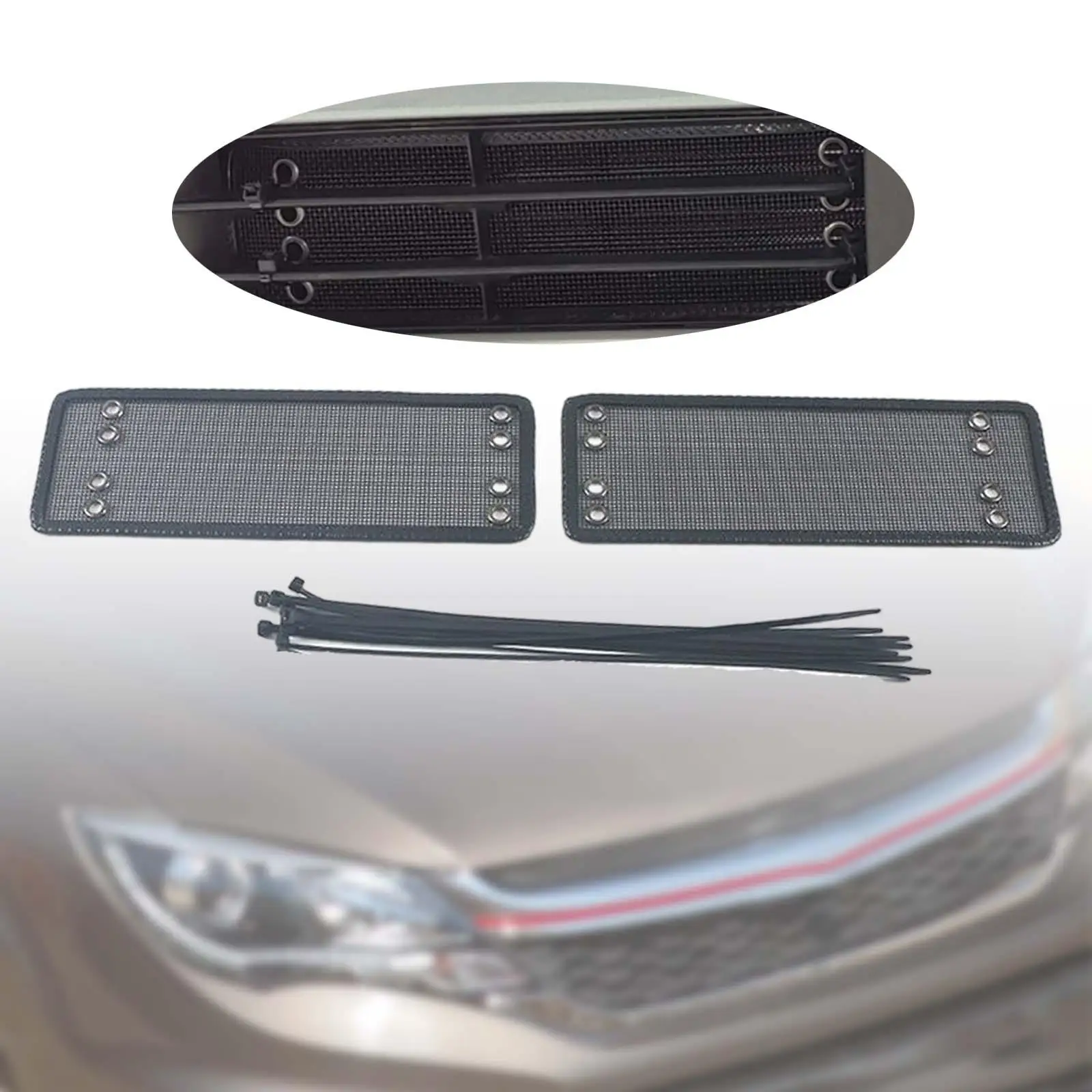 Front Grille Insert Net Car Accessories Exterior Parts Stainless Steel Accessories Premium Spare Parts Durable Replacement