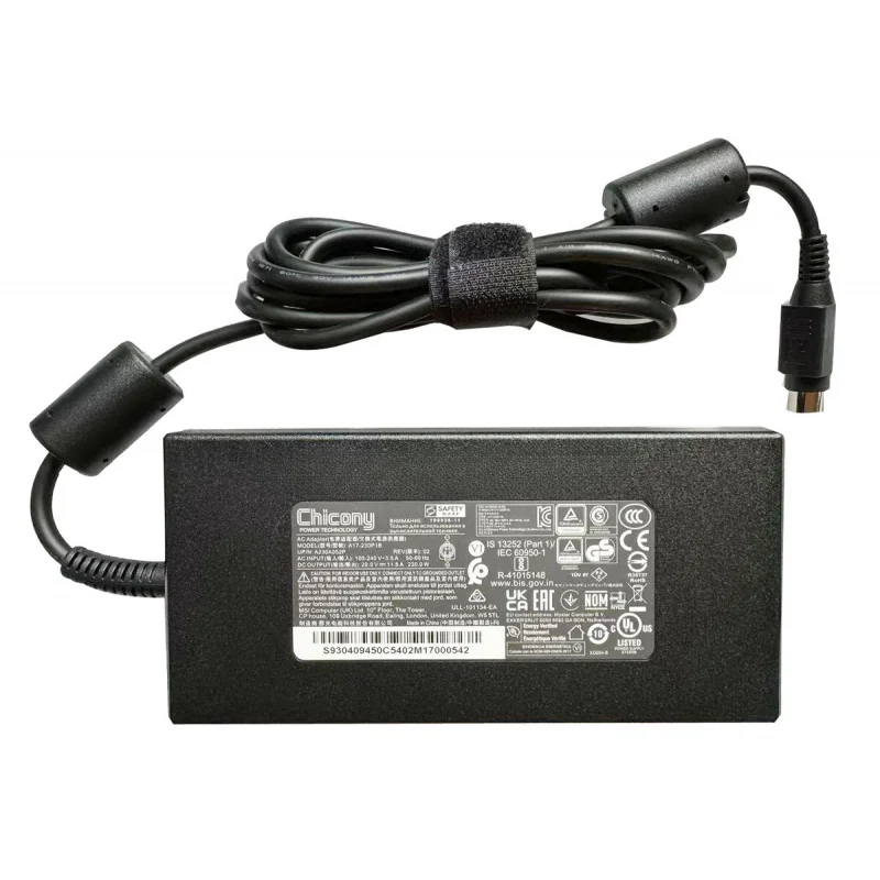 

Chicony 20V 11.5A 230W AC Adapter Charger For MSI GT62VR-7RD-DOMINATOR