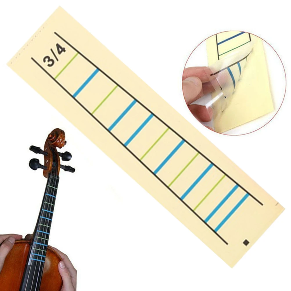 

4 Pcs Finger Label Sticker Note Decals Position Stickers Removable Fretboard Violin Fingerboard Scale for Guide