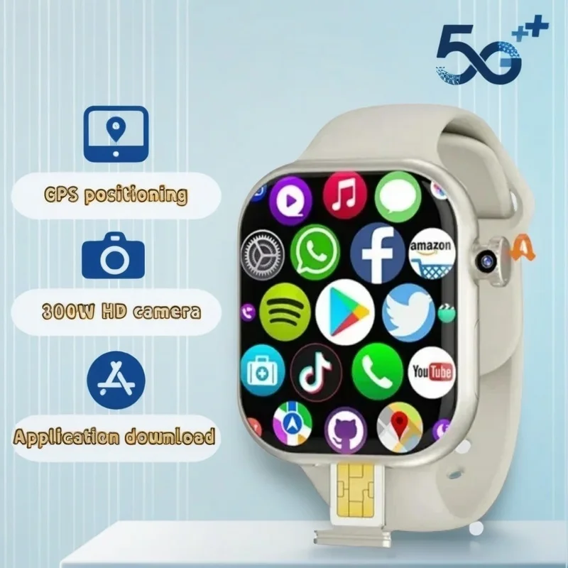 

Умные часы оснащен вращающейся 8-мегапиксельной камерой, 5G Android VP29, хранилищем 256 ГБ, SIM-картой, GPS и WIFI.