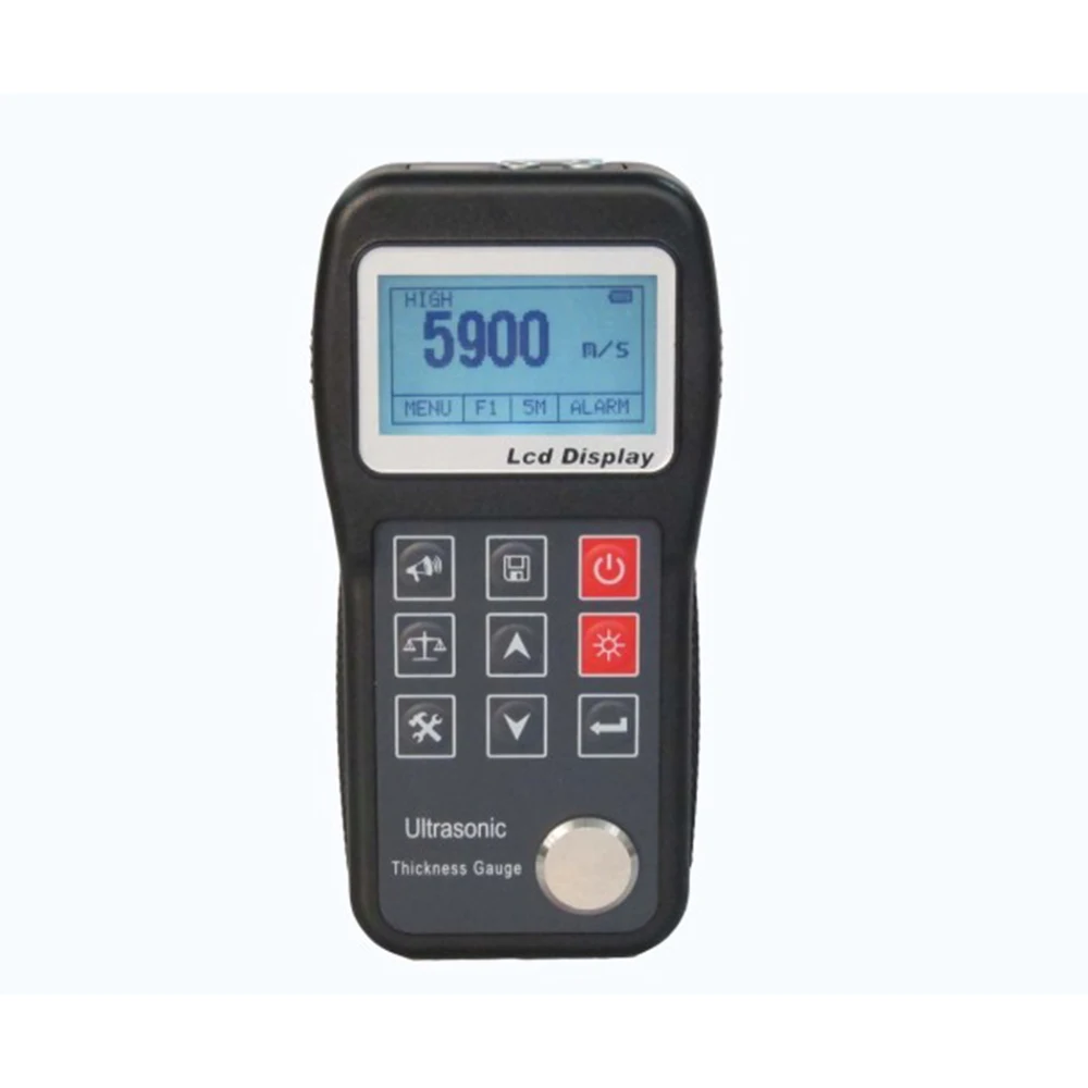 Ultrasonic Thickness Gauge meter Range:1.2-225.0mm Resolution:0.1mm Accuracy:+-05%H+0.2mm Frequency:5MHz