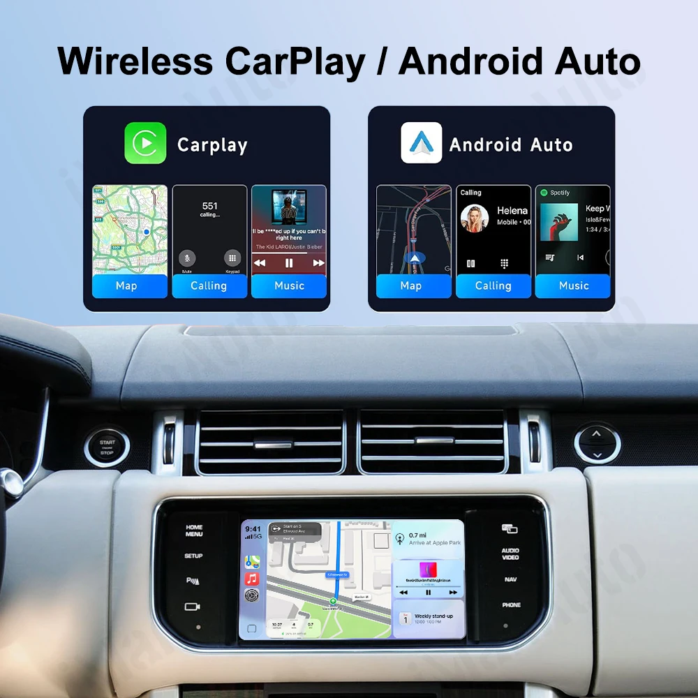 

Беспроводной модуль CarPlay для Land Rover Discovery 4, Evoque, Freelander 2, Jaguar XE, XF, XJL 2012-2016, система Bosch, Android Auto