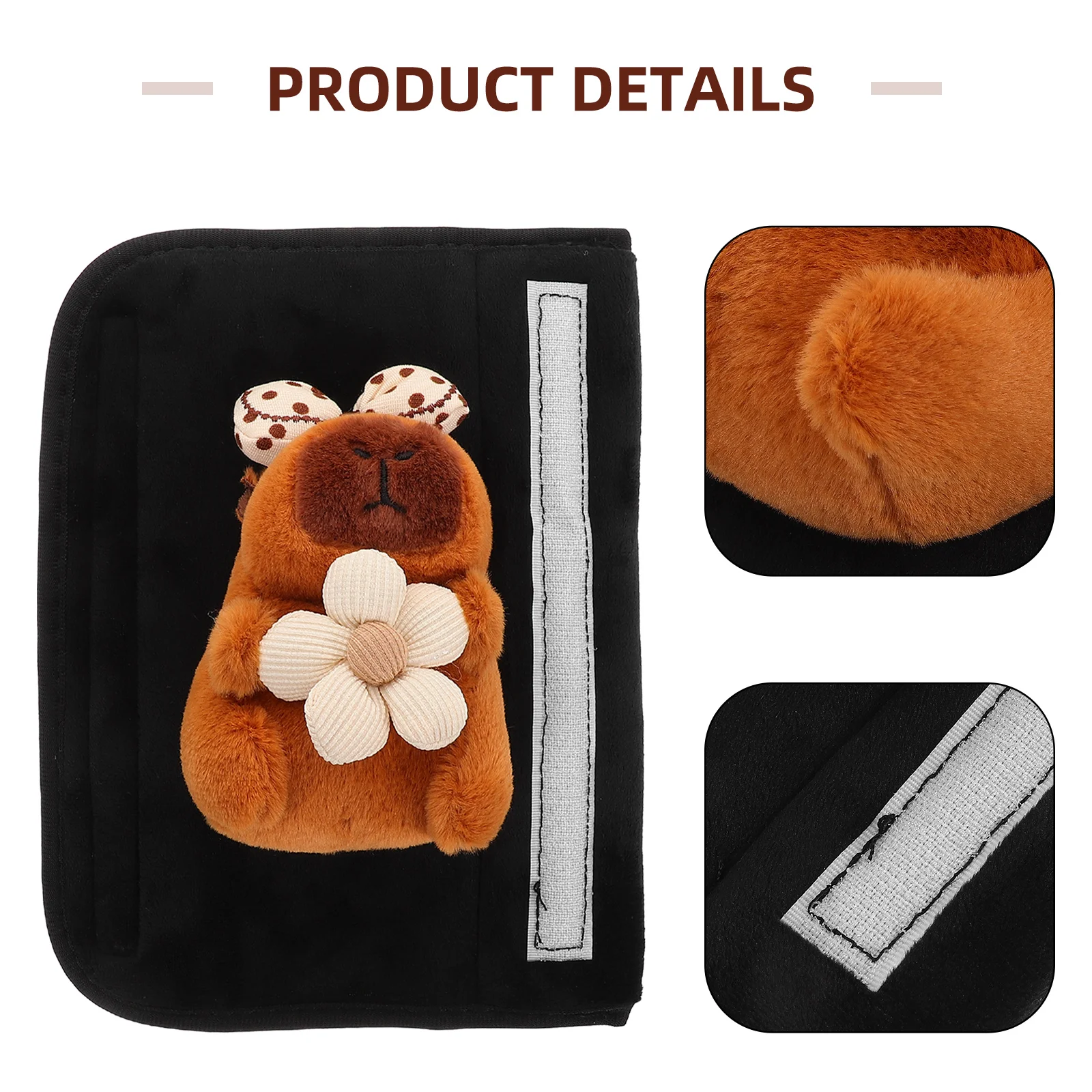 Car Seat Shoulder Pads Comfortable Strap Covers Easy Installation Decorative Soft Car Decoration Accessories Washable