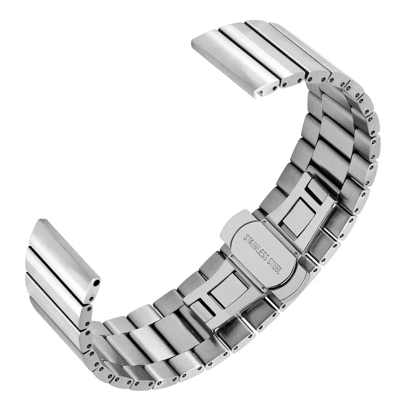 Jialiang 20mm Quick Release Link Bracelet Stainless Steel Band Metal Strap for Samsung Galaxy Watch 6/5/4 Band/Active 2 40/44mm