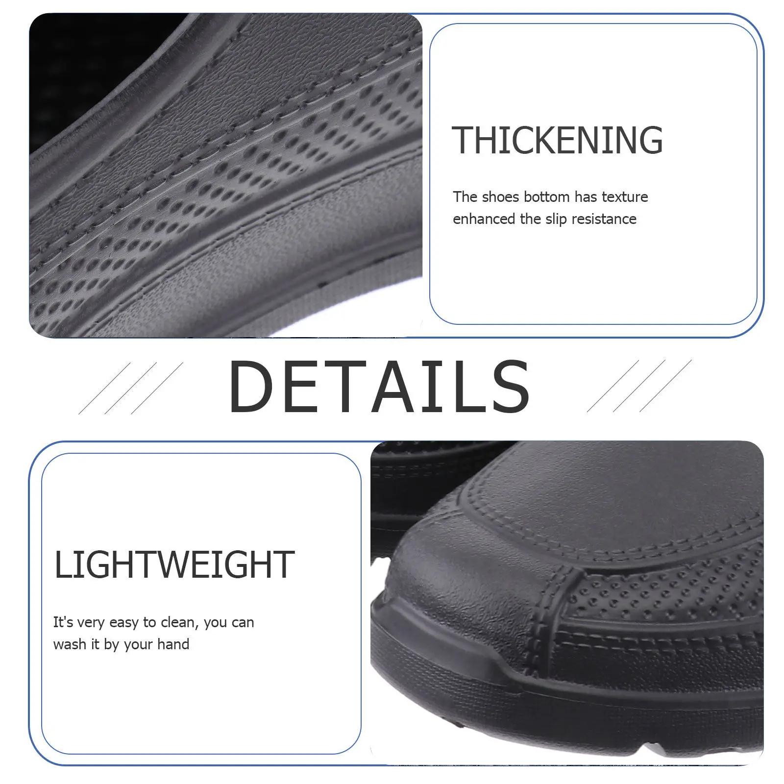Non Chef Shoes For Outdoor Kitchen Warehouse Worker Oil-proof Non- Eva Lightweight Comfortable Standing