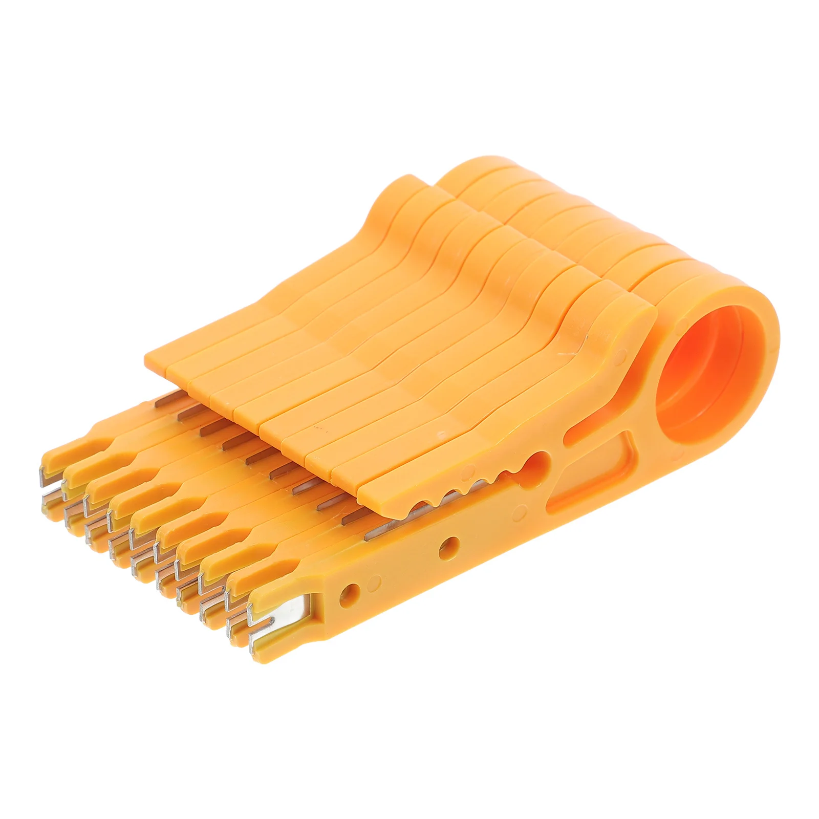 

10pcs Wire Stripper Tool Mini Portable Cable Stripper For Utp Stp Telephone Data Cables Durable Abs Practical Punch Down