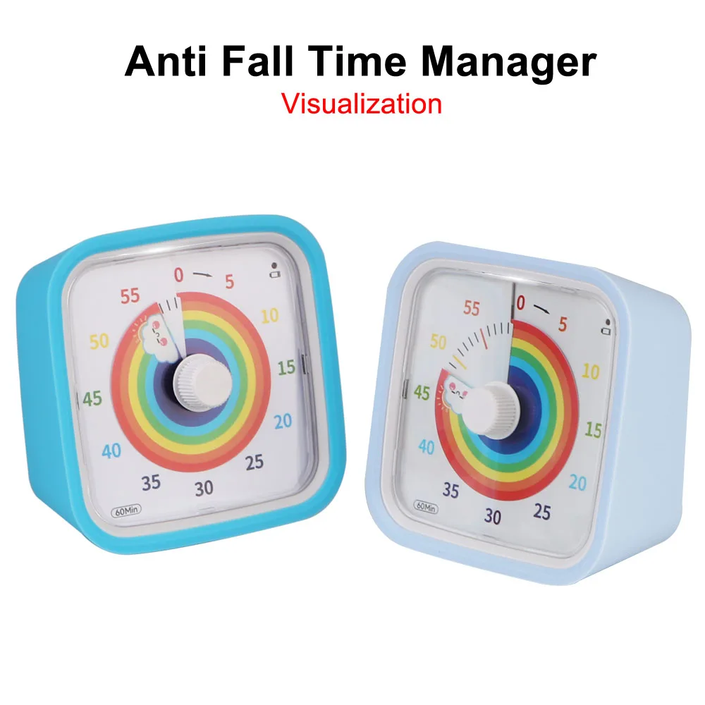 

Kids Children Reminder 60 Minutes Time Management Tool Alarm Clock Countdown Timer Cute Cartoon Decorative Visual Timer