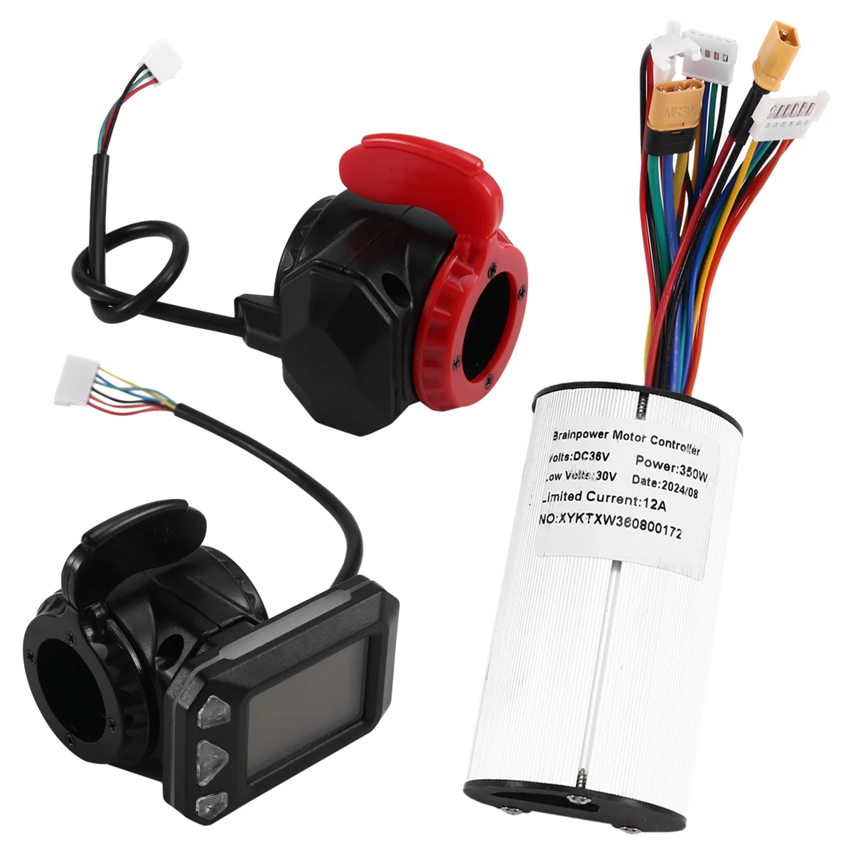 New Tech 36V 350W Kit controller scooter pieghevole Controller scooter elettrico Display LCD Acceleratore freno Set acceleratore (36V)