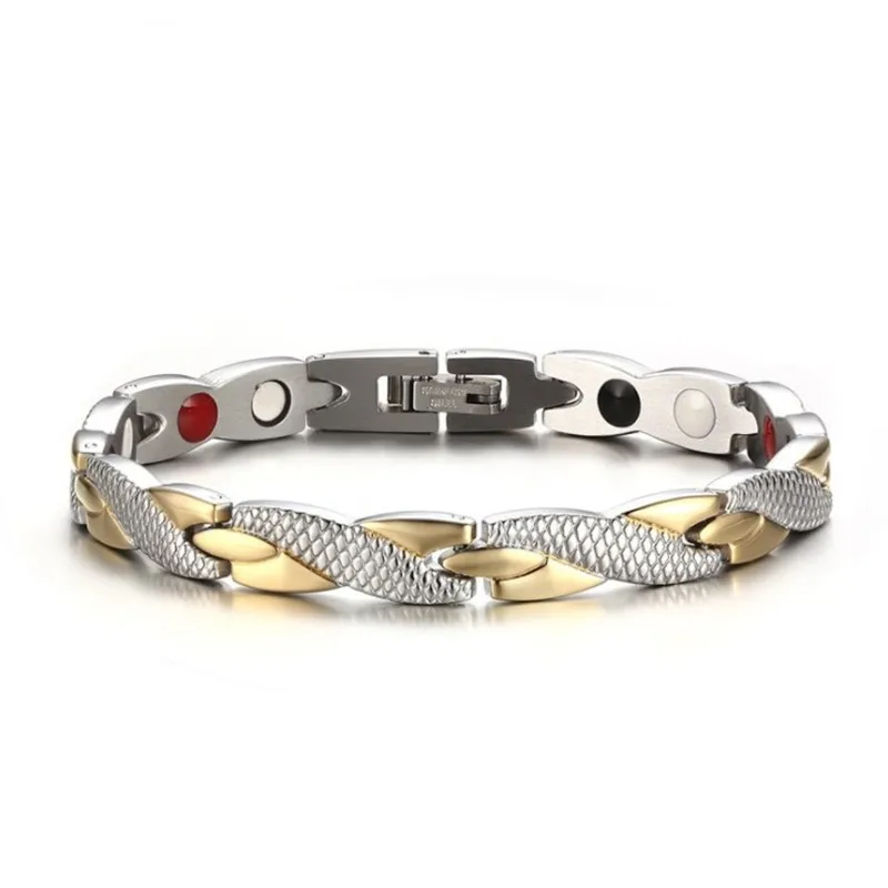 Nieuwe Draakpatroon Twisted Health Magnetische Streep Dames Sterkte Therapie Magnetische Streep Dames Herenarmband