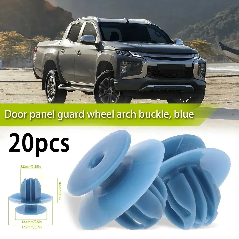 20pcs Car Wheel Arch Decorative Clip MU00097 MU000588 Plastic  Clips For Wheel Arch Horn Side Skirts Door Sill Trim Cover