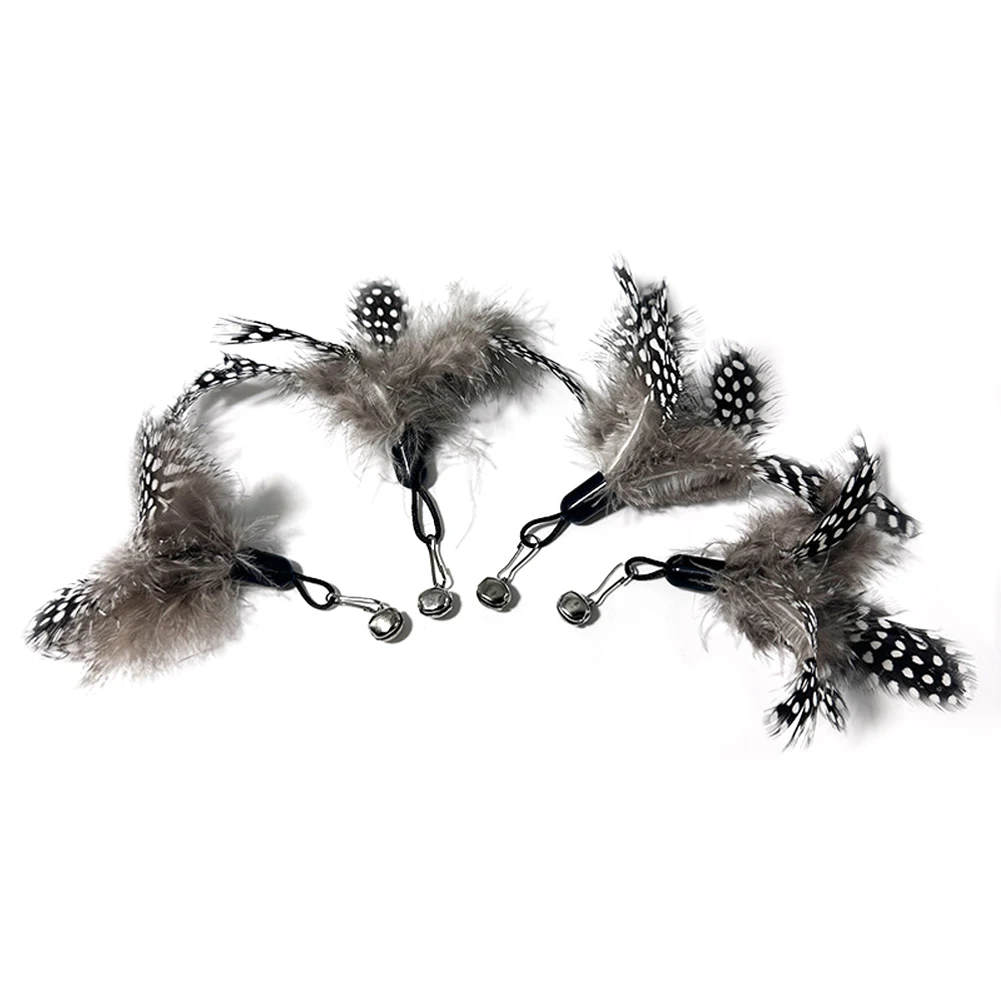 ألعاب القطط التفاعلية المضحكة القط ريشة عصا شفط كأس الكرة الريش استبدال مع أجراس للقطط في الأماكن المغلقة هريرة ممارسة #3