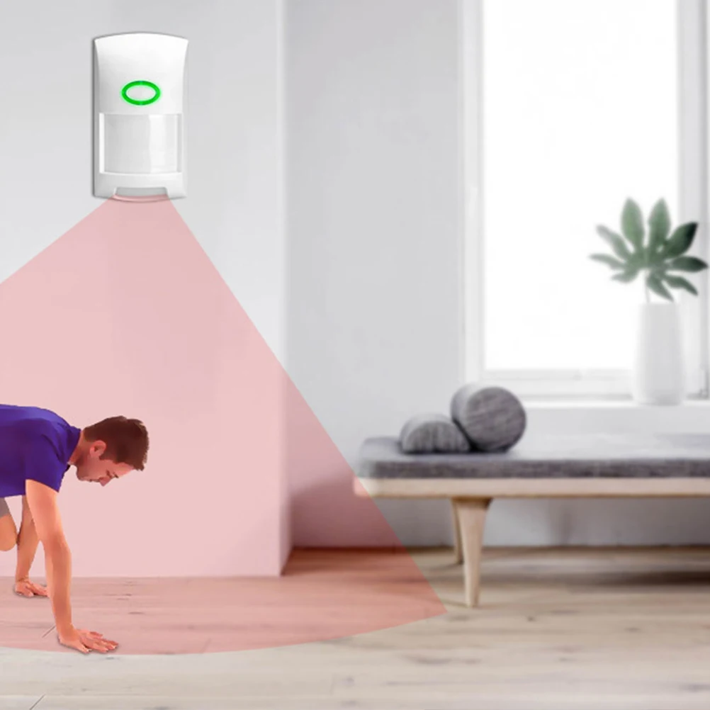 1pc Smart Infrarood Alarm Home Security Sensor Persoonlijk Alarmsysteem Fire Motion Home Supply Beveiligingsapparaat