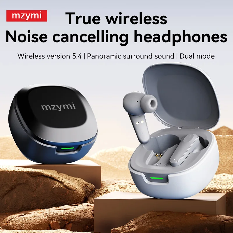 

﻿ mzymi A98 AI Intelligent Translation Wireless Earbuds Bluetooth5.4 Earphones Noise Cancelling In-Ear Multi-Language Headset