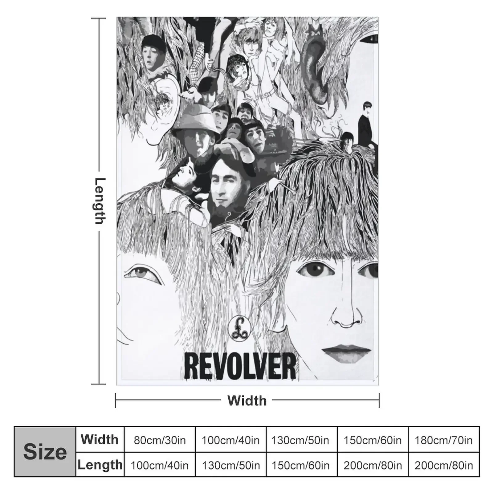 Revolver Album Cover Throw Blanket heavy to sleep Decorative Throw Blankets