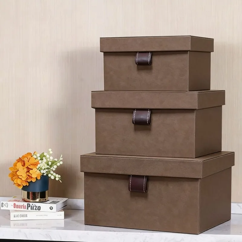 

Кожаный органайзер для хранения одежды и аксессуаров, большой, класса люкс, для спальни и гардероба, мебельный аксессуар