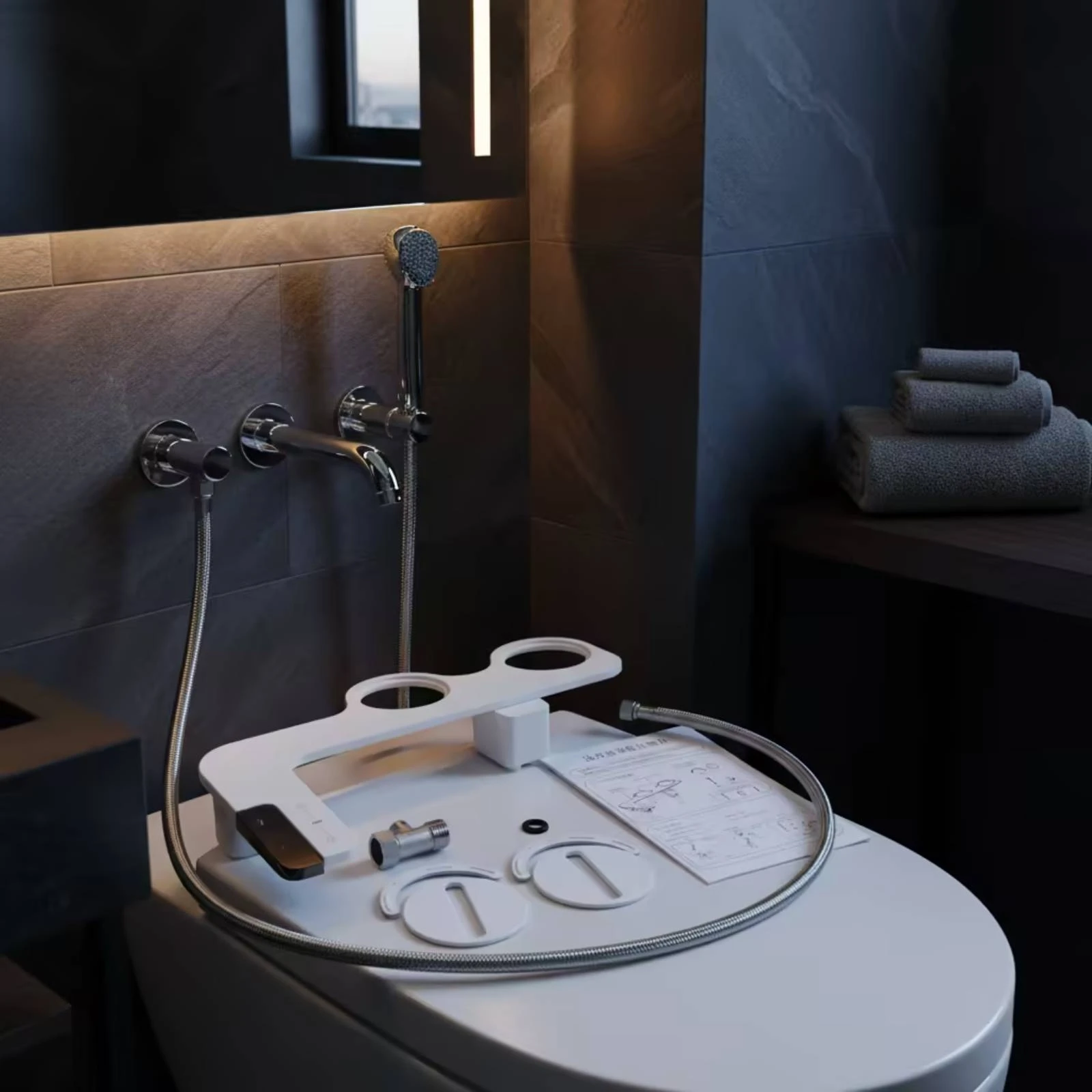 modern-gunmetal-gray-bidet-with-side-control-panel-low-profile-non-electric-toilet-seat-for-guest-bathroom