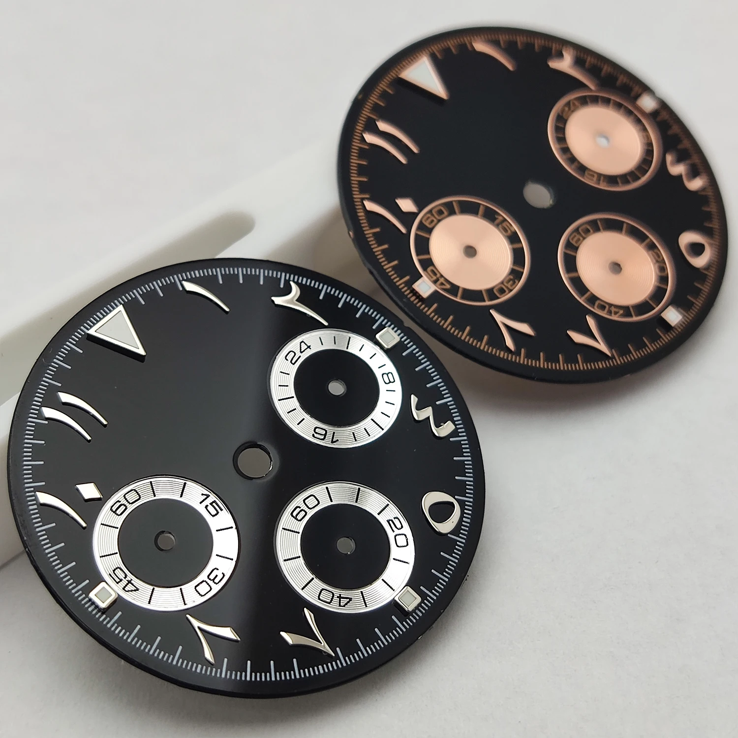 No Logo 29mm VK63 Dial Arabic Numeral Customizable Logo Watch Accessories Suitable for VK63 Movement