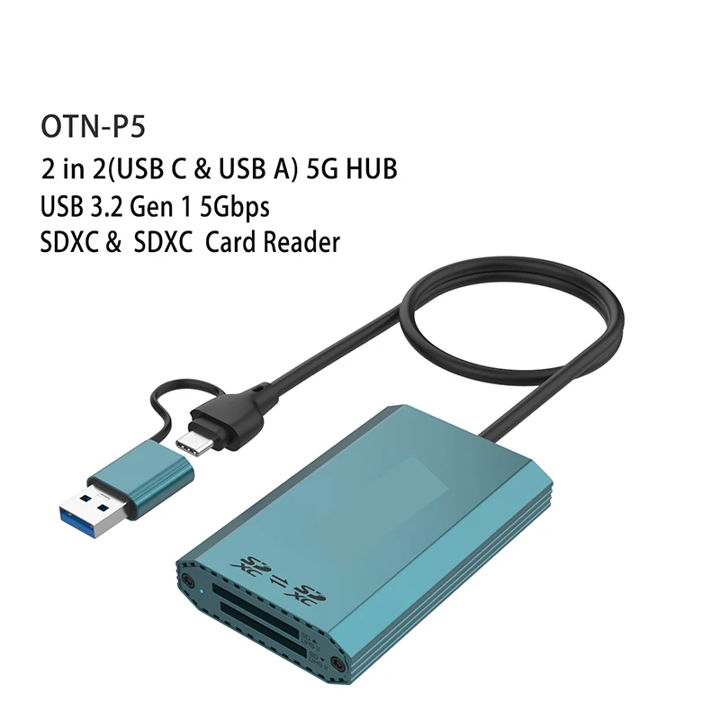 USB Hub التوصيل والتشغيل الفاصل محول تمديد كابل لعبة محور محطة إرساء الكمبيوتر المحمول 10Gbps USB محول SDXC قارئ بطاقات #2