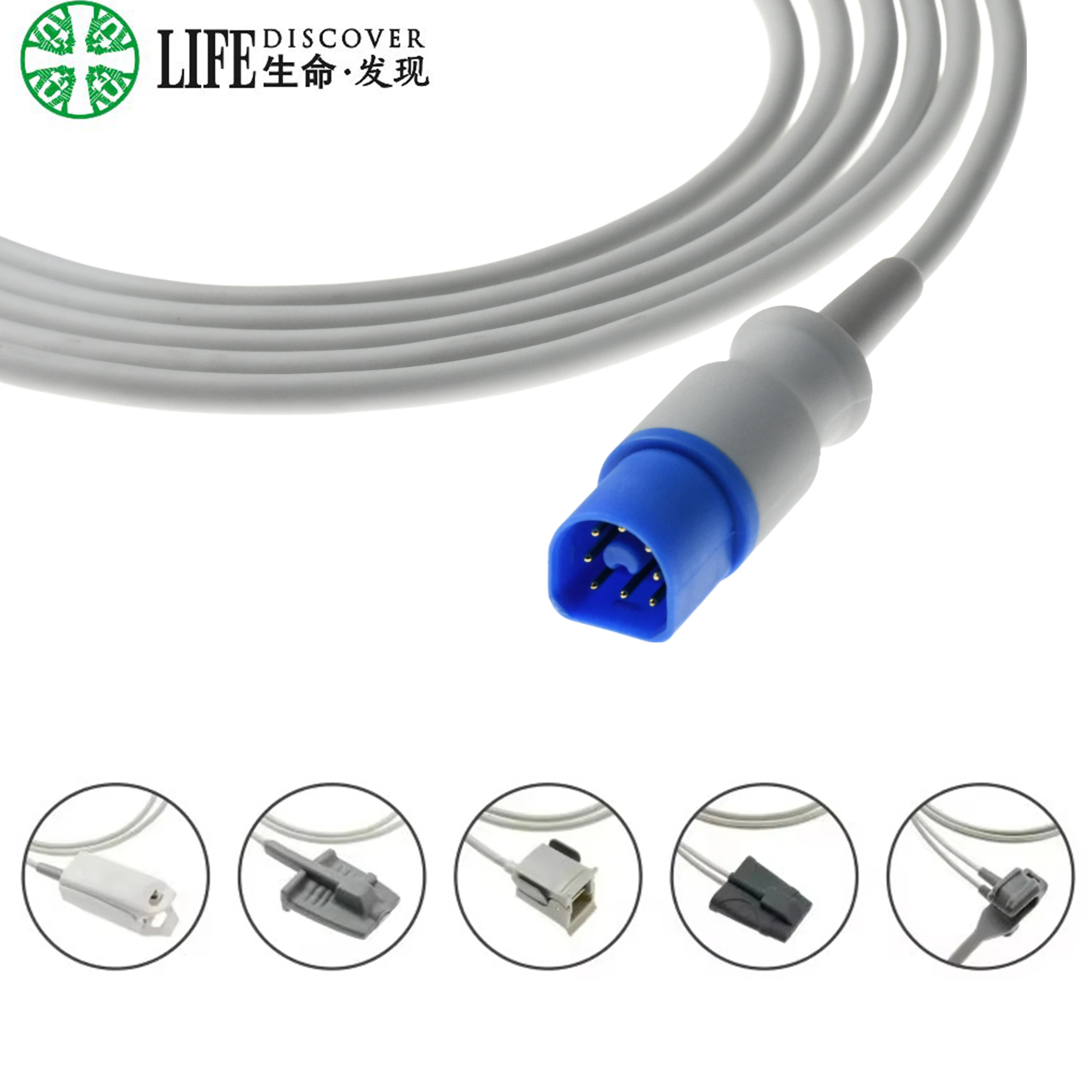 Reusable Soft Finger Sensor for Child Adult SpO2 Compatible with PHILIP5 8PIN Patient Monitor