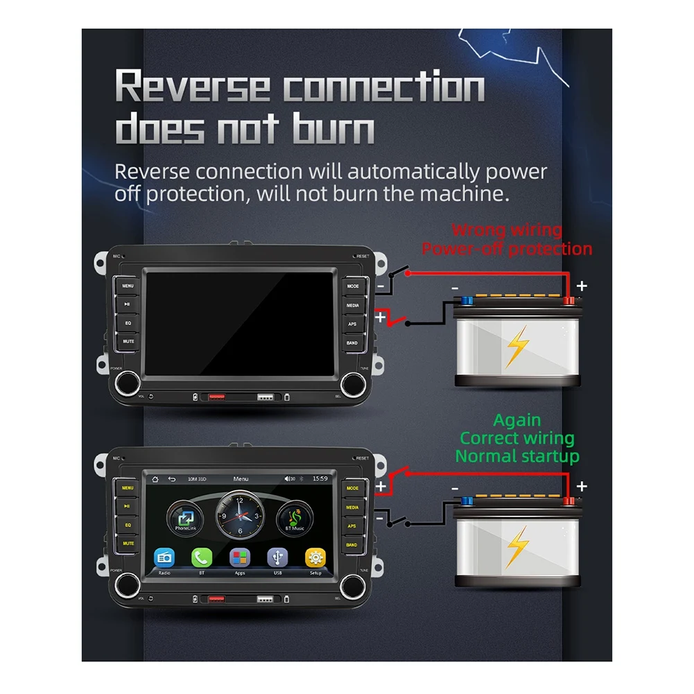 7 Inch 2Din Carplay… - image